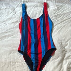 Solid & Striped One-piece Swimsuit